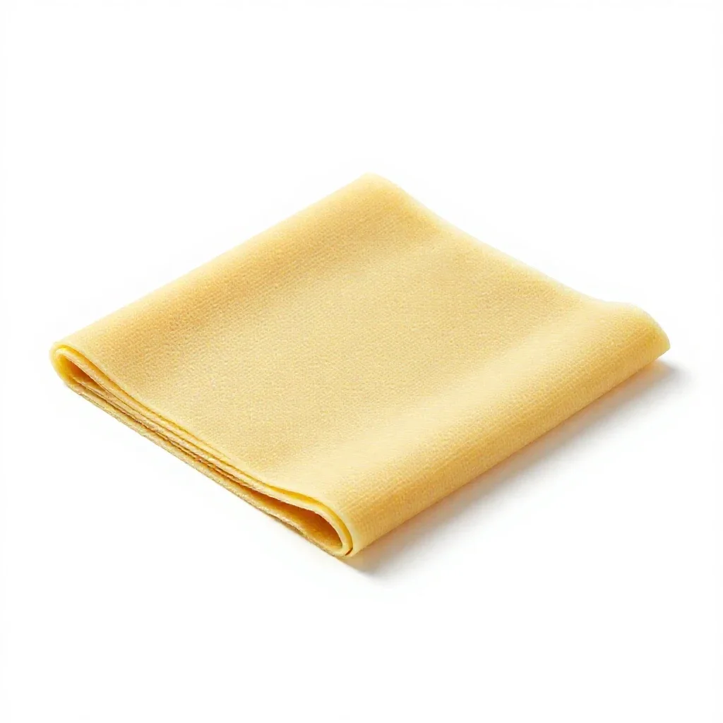 Beeswax wrap folded isolated on a white background