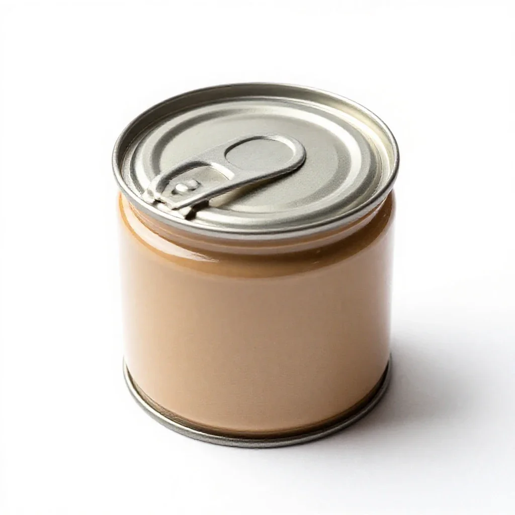 Paint tin with a lever lid isolated on a white background