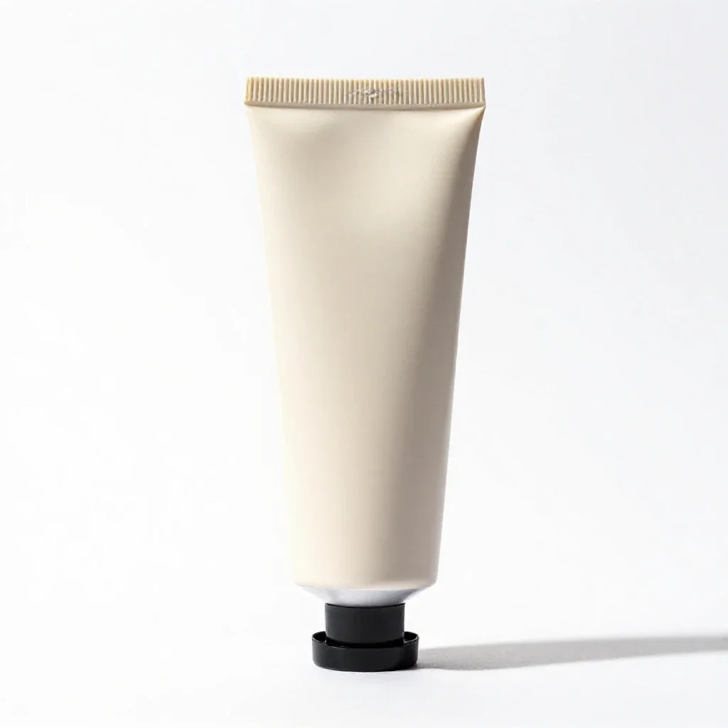 Tube of hand cream isolated on a white background