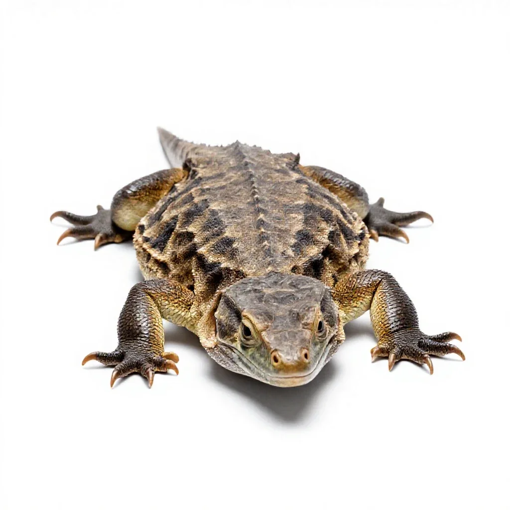 Reptile hide isolated on a white background