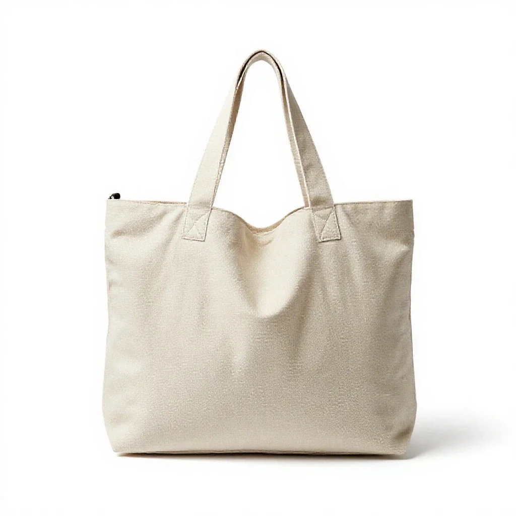 Soft carrier bag isolated on a white background