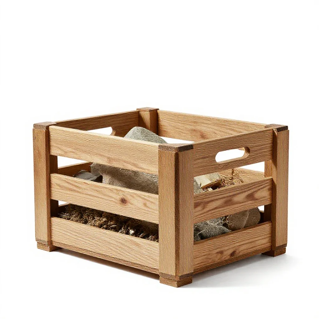 Travel crate isolated on a white background