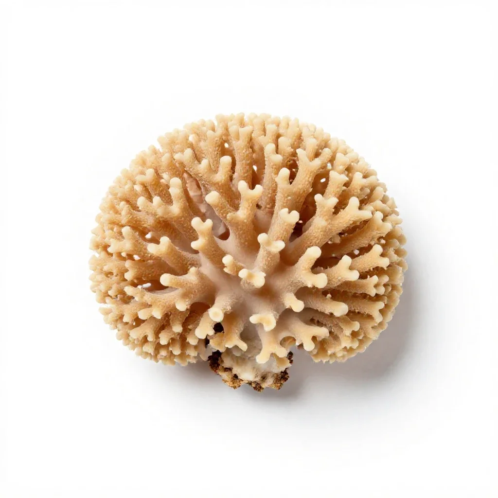 Coral fungus isolated on a white background