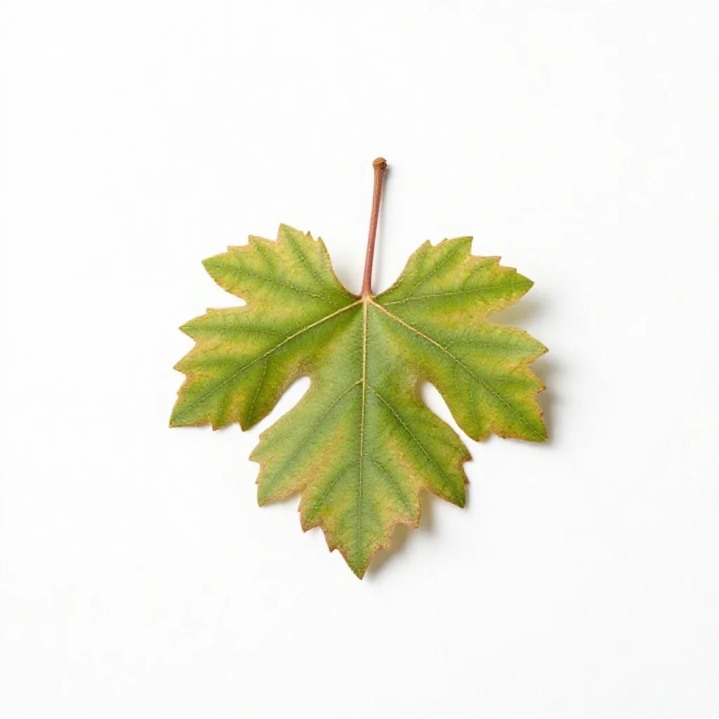 Grape vine cutting isolated on a white background