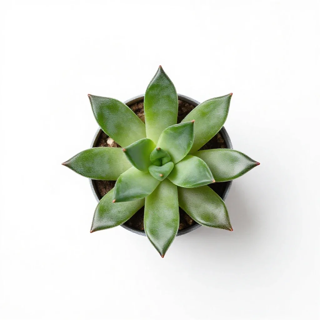 Jade plant isolated on a white background