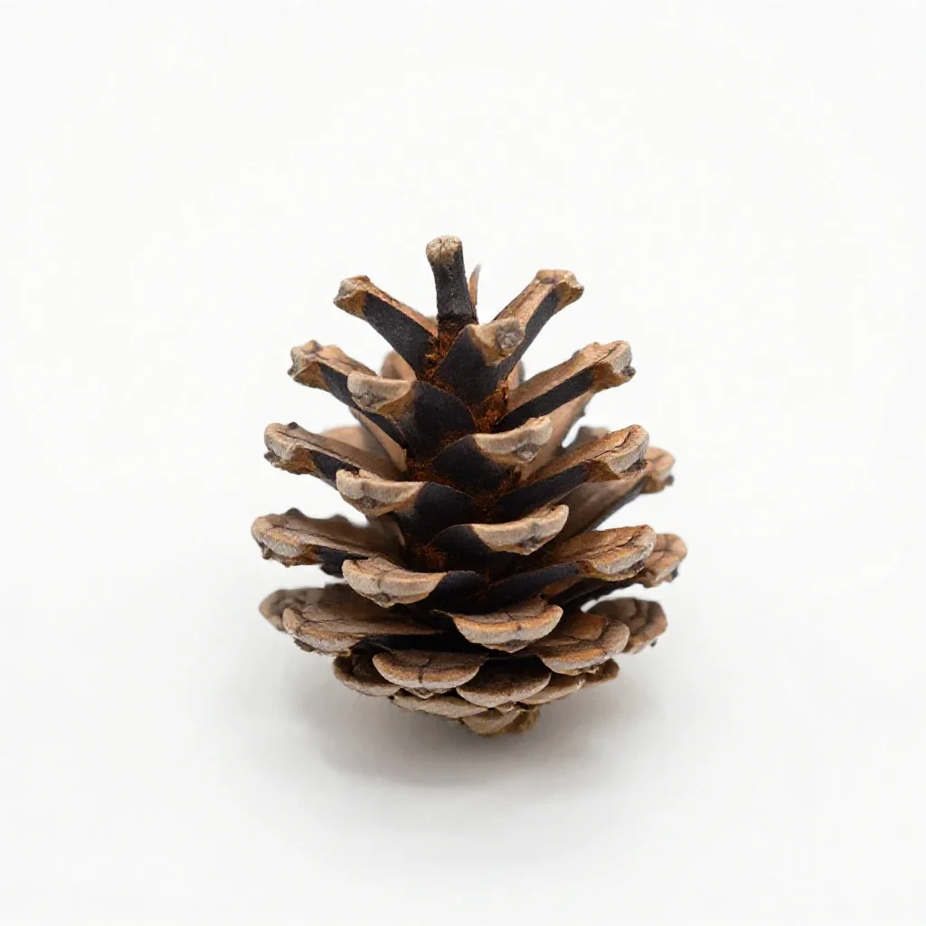Pine cone isolated on a white background