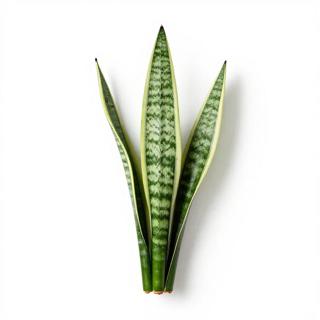 Snake plant isolated on a white background