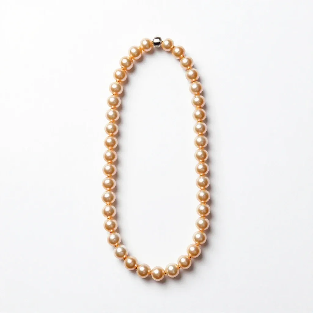 String of pearls trailing isolated on a white background