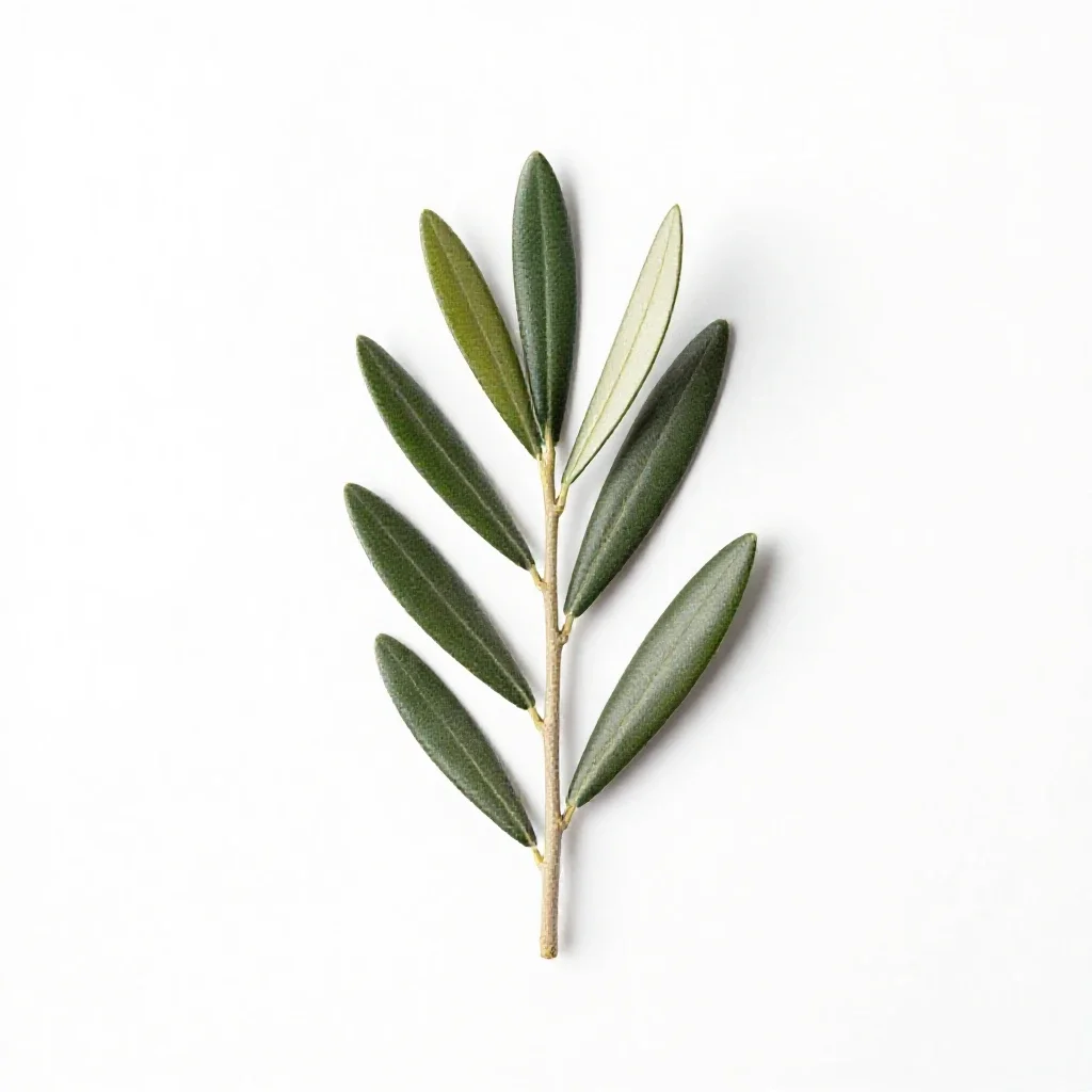 Olive branch isolated on a white background