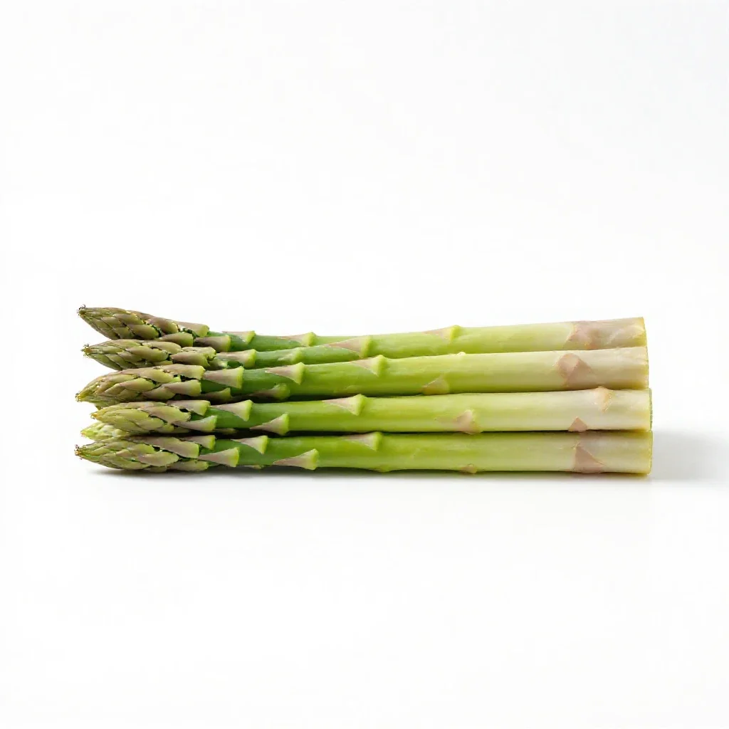 Bunch of asparagus isolated on a white background