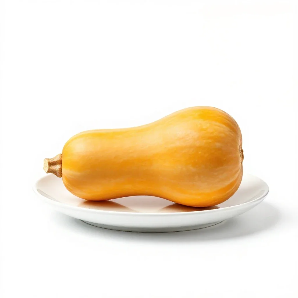 Butternut squash isolated on a white background