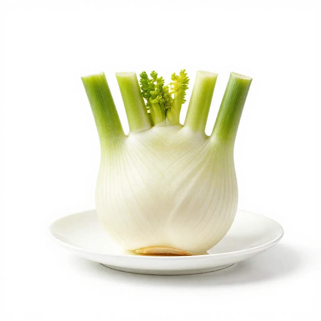 Fennel bulb isolated on a white background