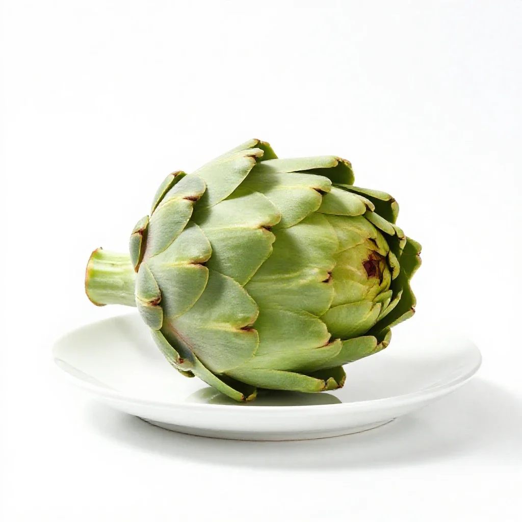Globe artichoke isolated on a white background