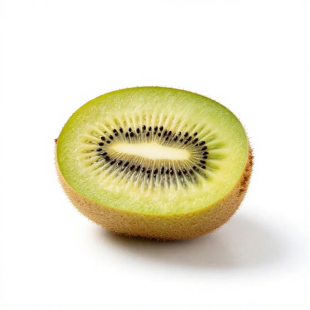 Kiwifruit sliced isolated on a white background