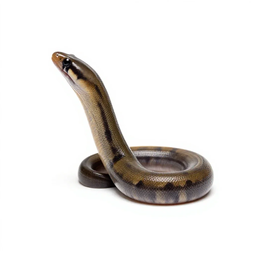 Garden eel isolated on a white background