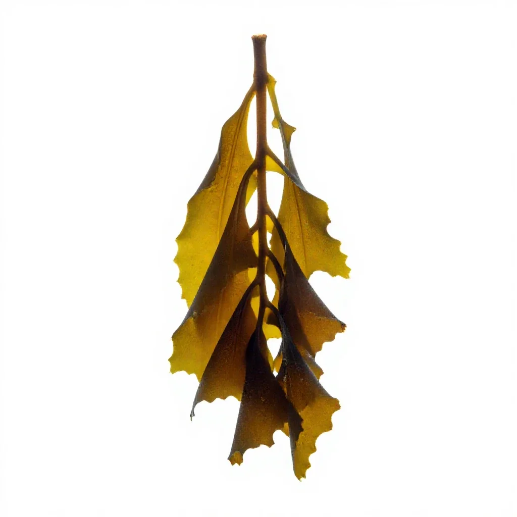 Kelp holdfast isolated on a white background