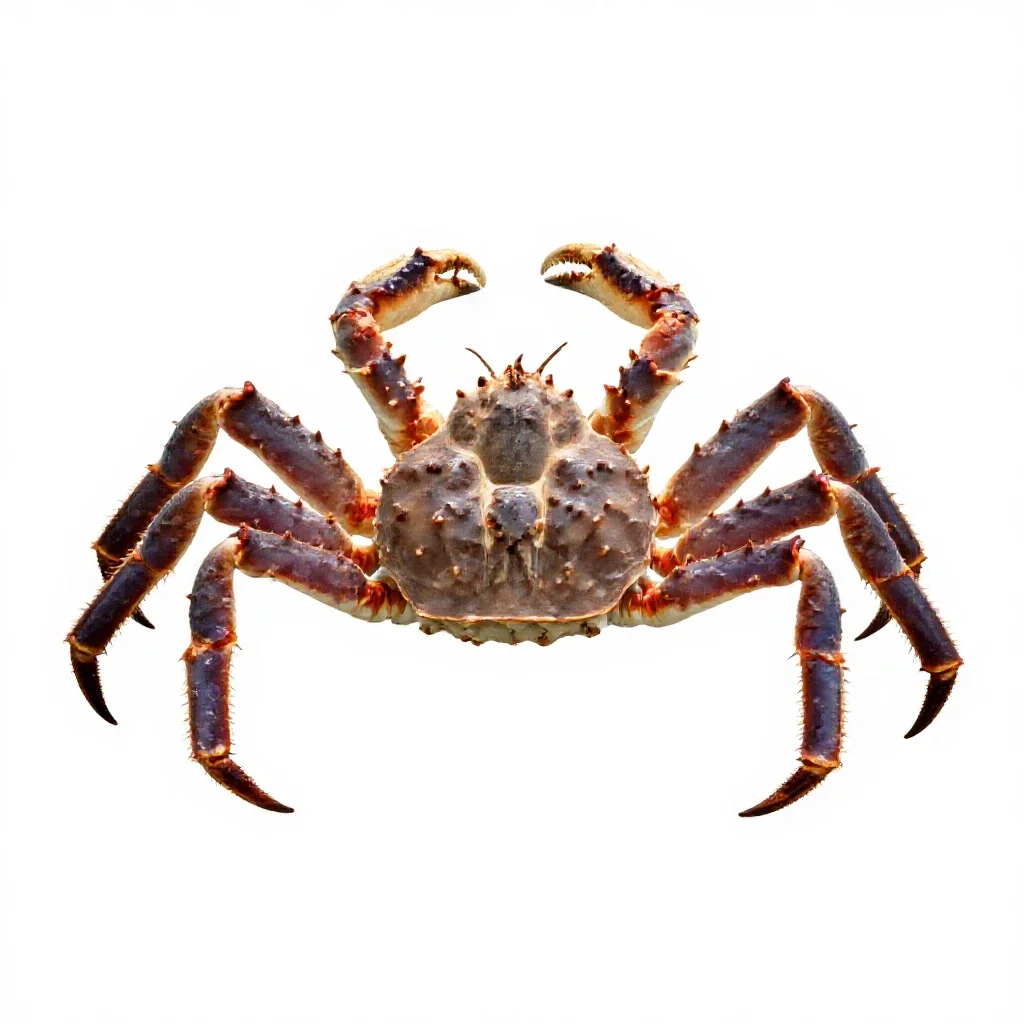 King crab isolated on a white background
