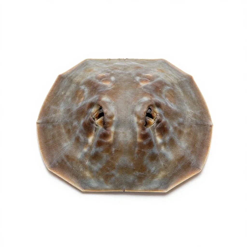 Sand dollar burrowing isolated on a white background