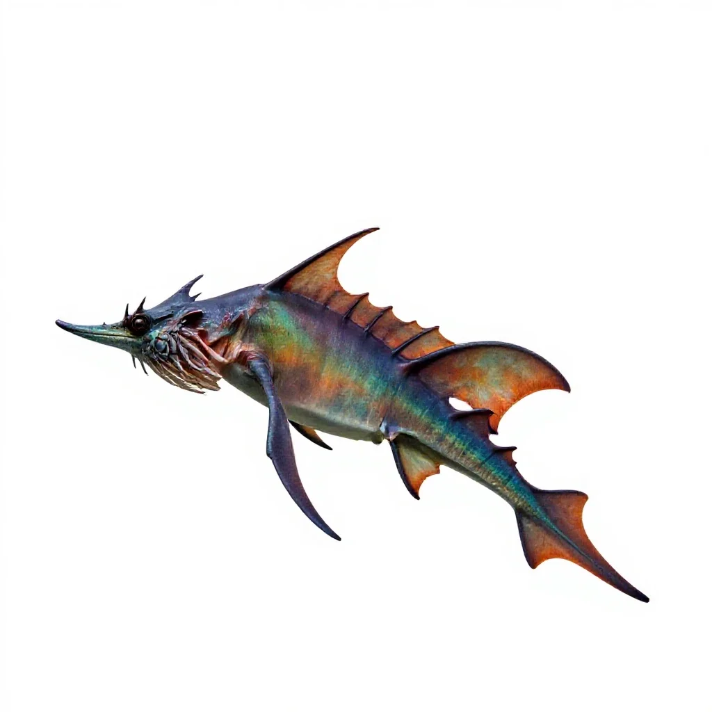 Seadragon isolated on a white background