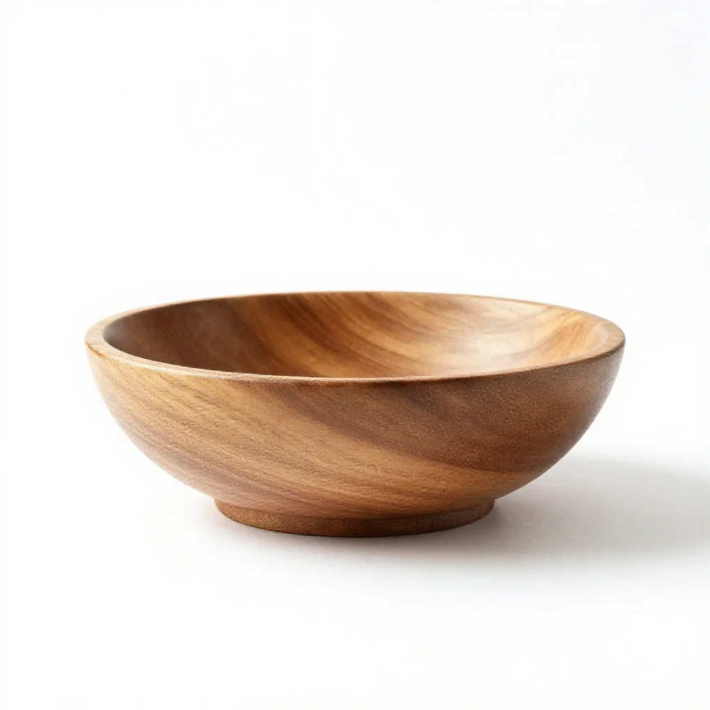 Footed fruit bowl isolated on a white background
