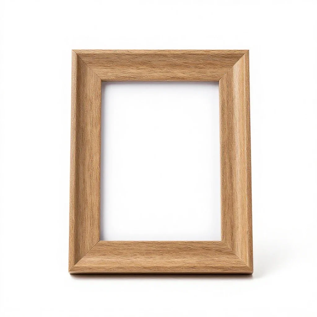 Freestanding photo frame isolated on a white background