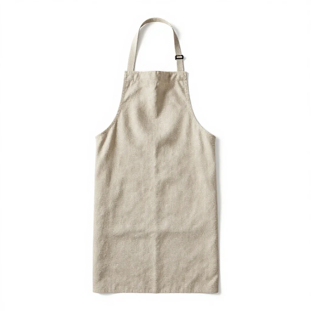 Linen apron isolated on a white background