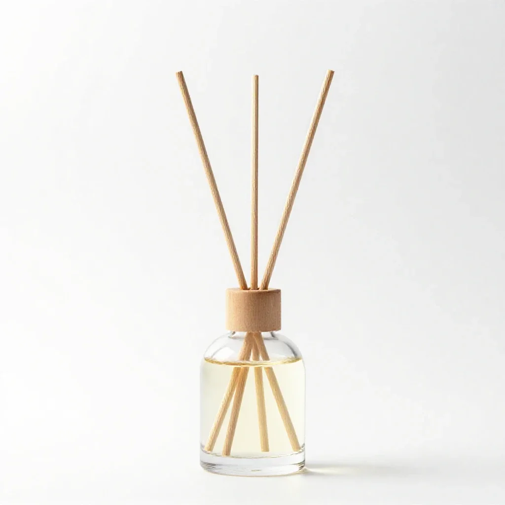 Reed diffuser isolated on a white background