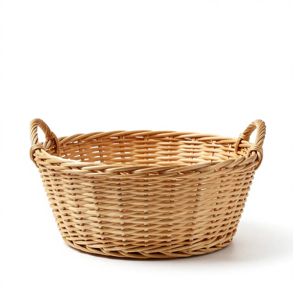 Sewing basket isolated on a white background
