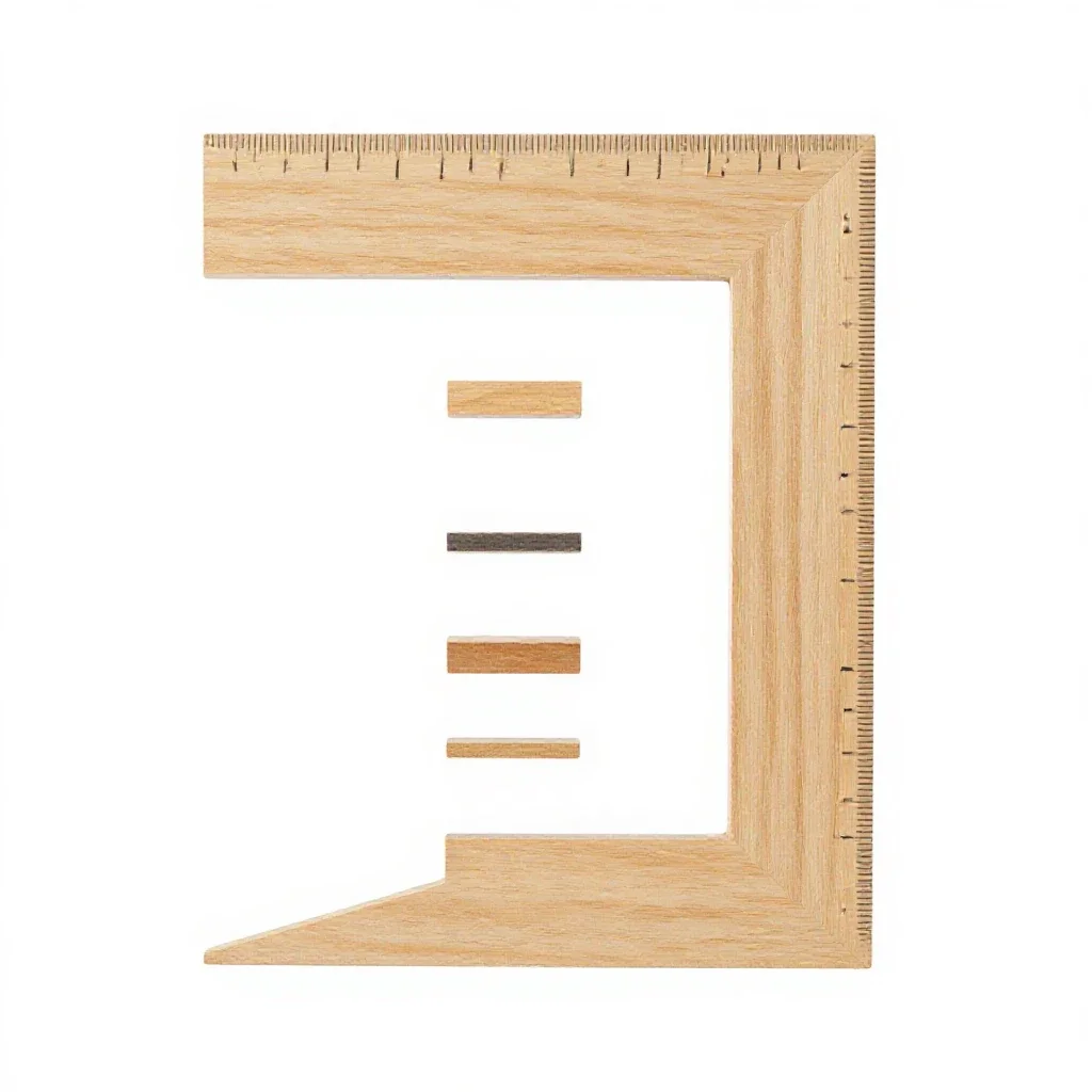 Carpenter's square isolated on a white background
