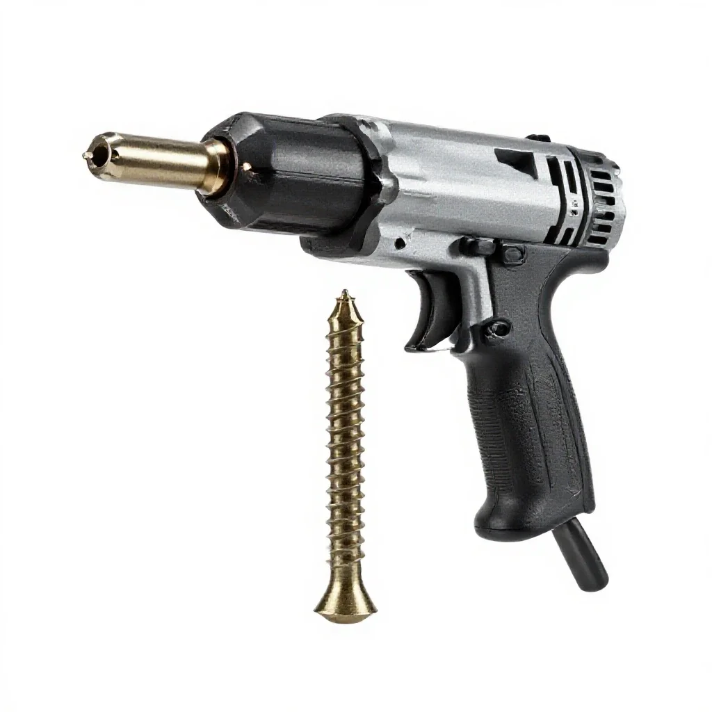 Rivet gun isolated on a white background