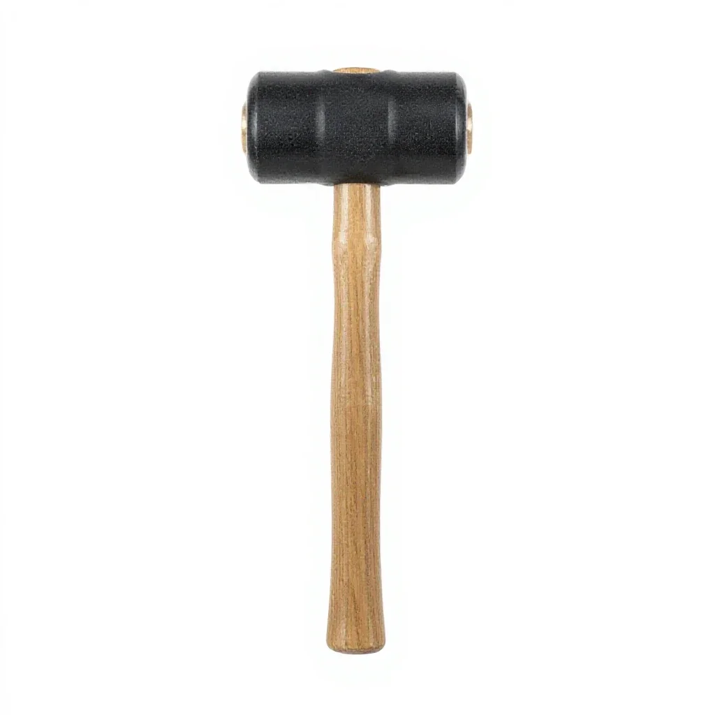 Rubber mallet isolated on a white background