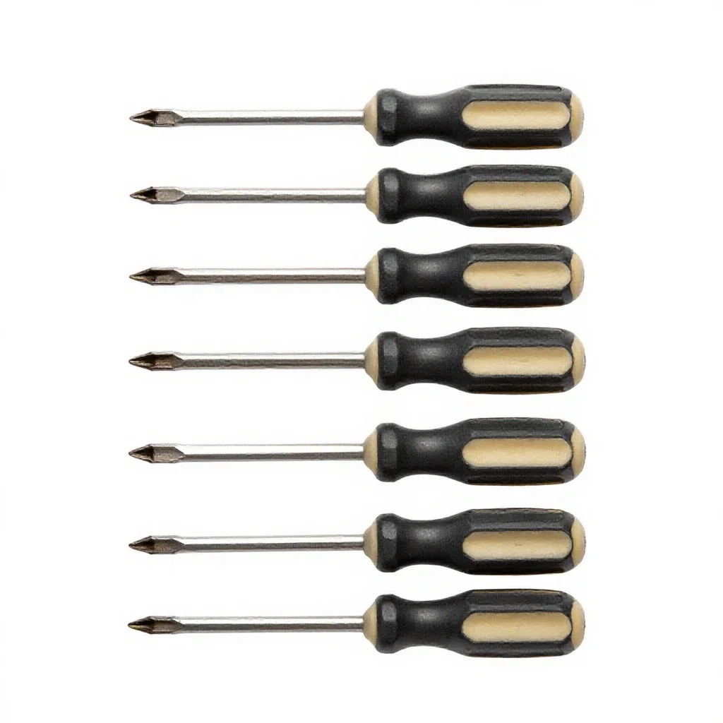 Set of screwdrivers isolated on a white background