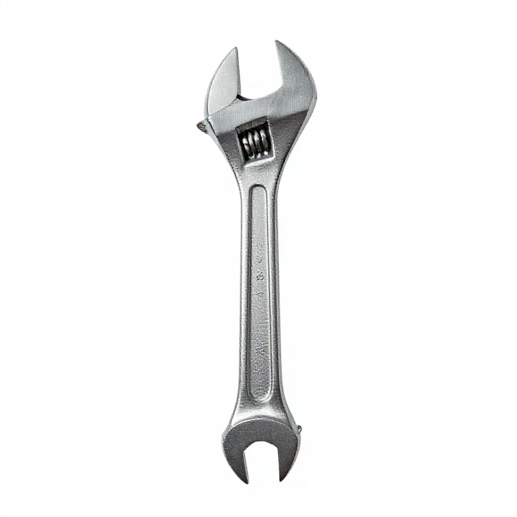 Adjustable wrench isolated on a white background