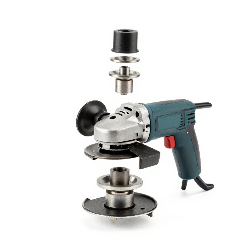 Angle grinder isolated on a white background