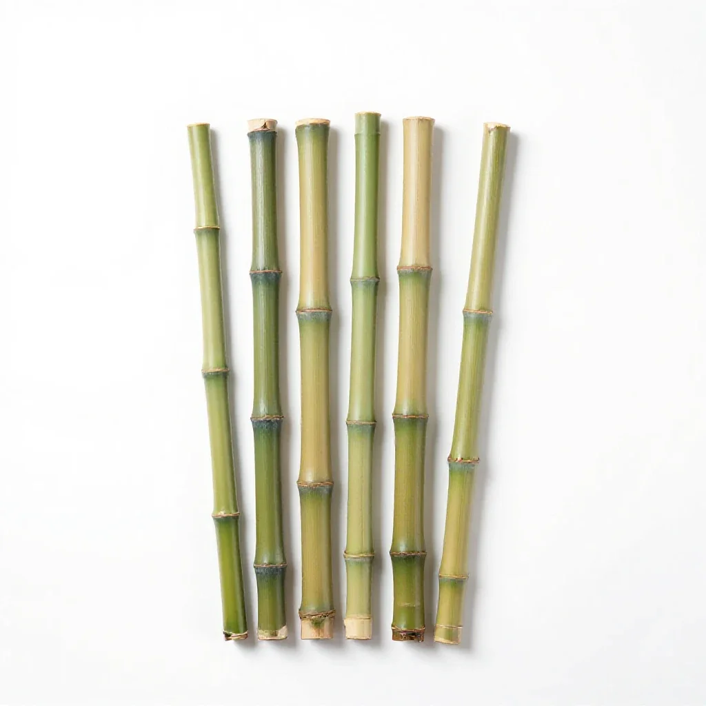 Bamboo grove isolated on a white background