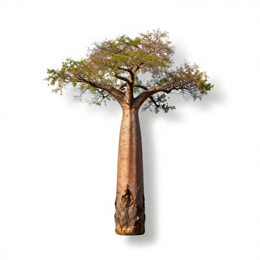 Baobab isolated on a white background