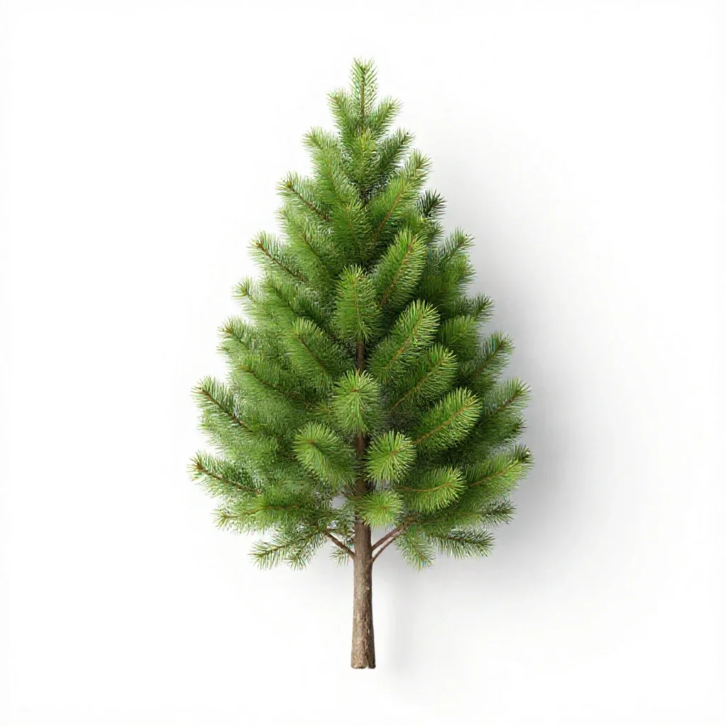 Cypress isolated on a white background