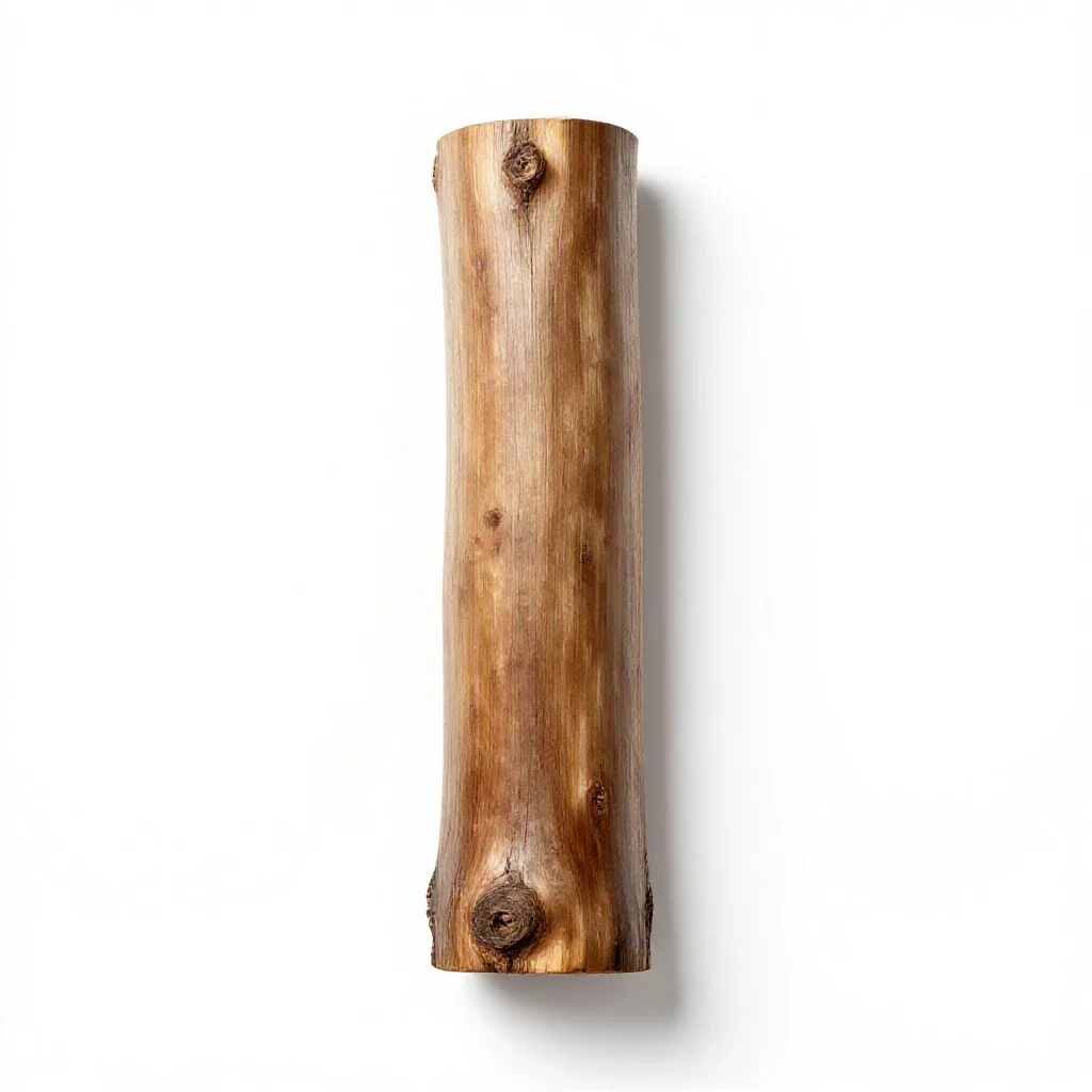 Kauri trunk isolated on a white background