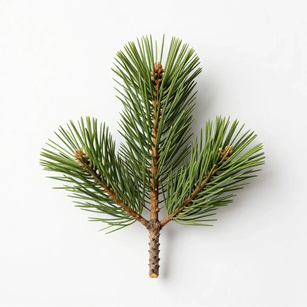 Stone pine isolated on a white background