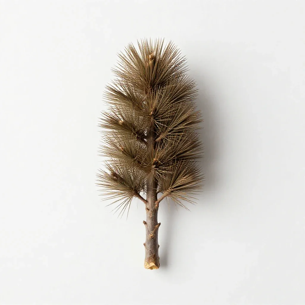 Totara isolated on a white background