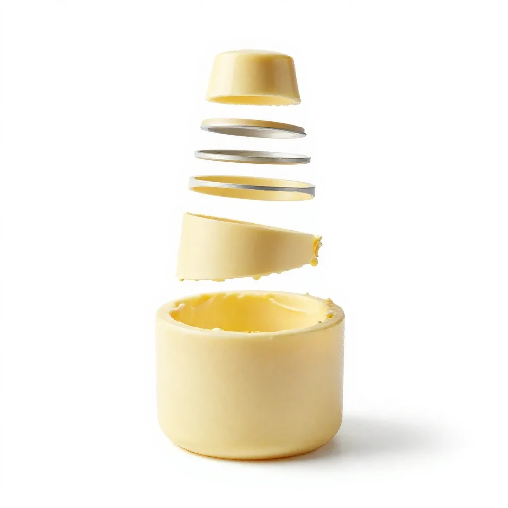 Butter churn isolated on a white background