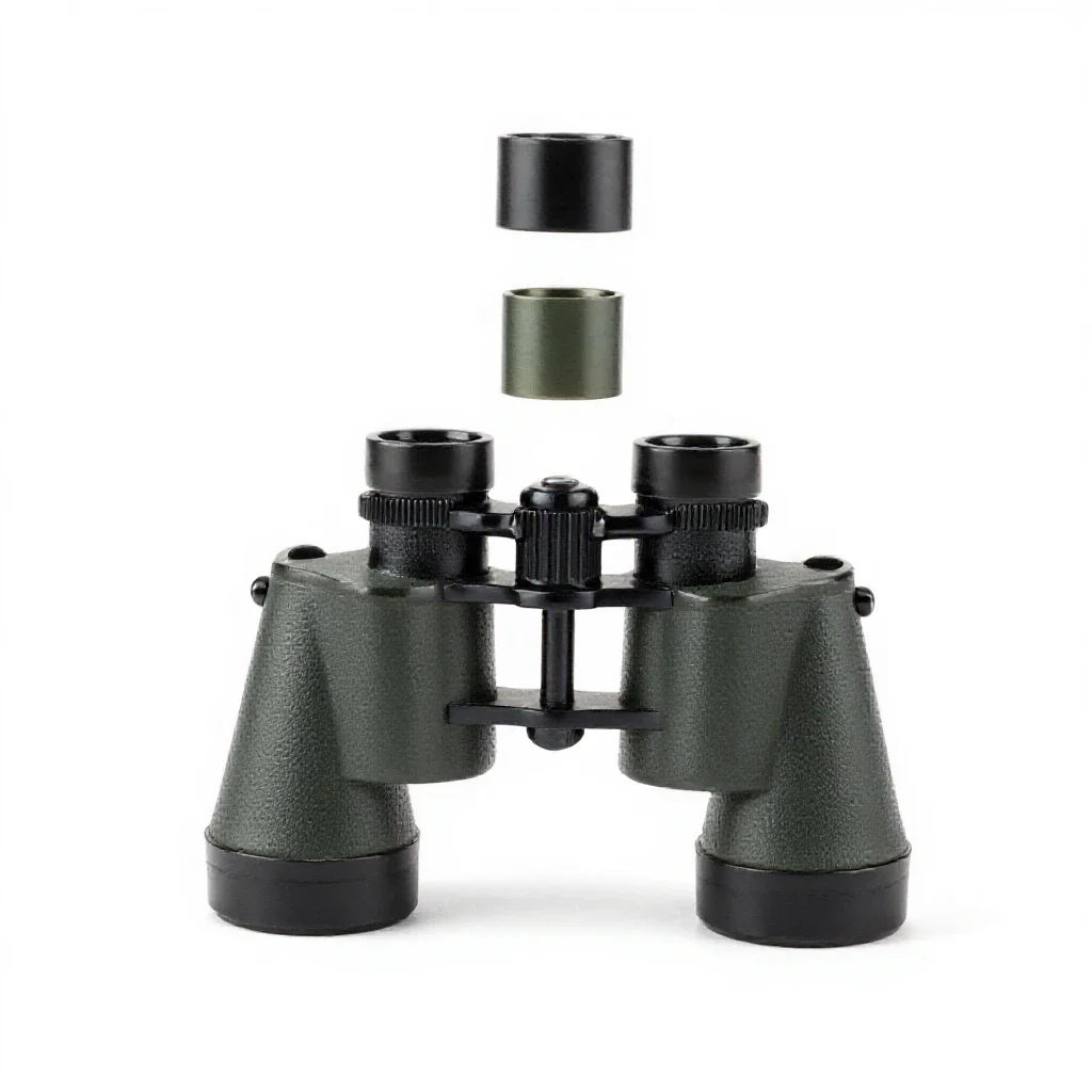 Captain's spyglass isolated on a white background
