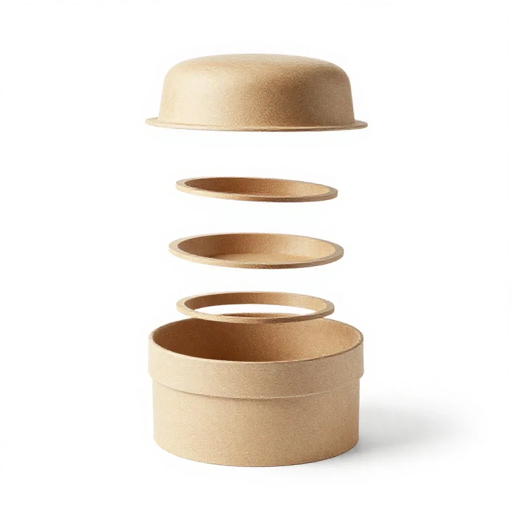 Hat box isolated on a white background