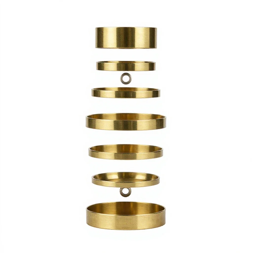 Horse brass set isolated on a white background