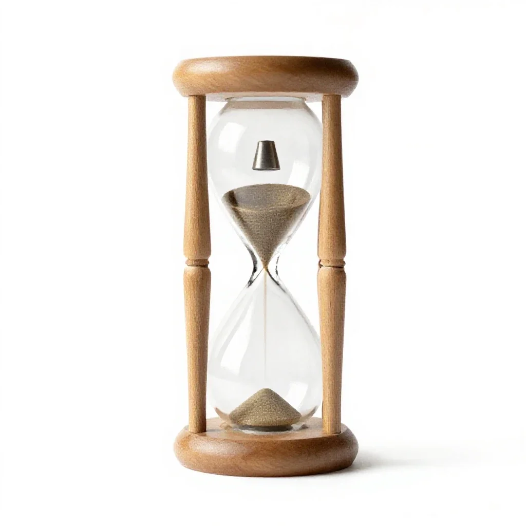 Hourglass isolated on a white background
