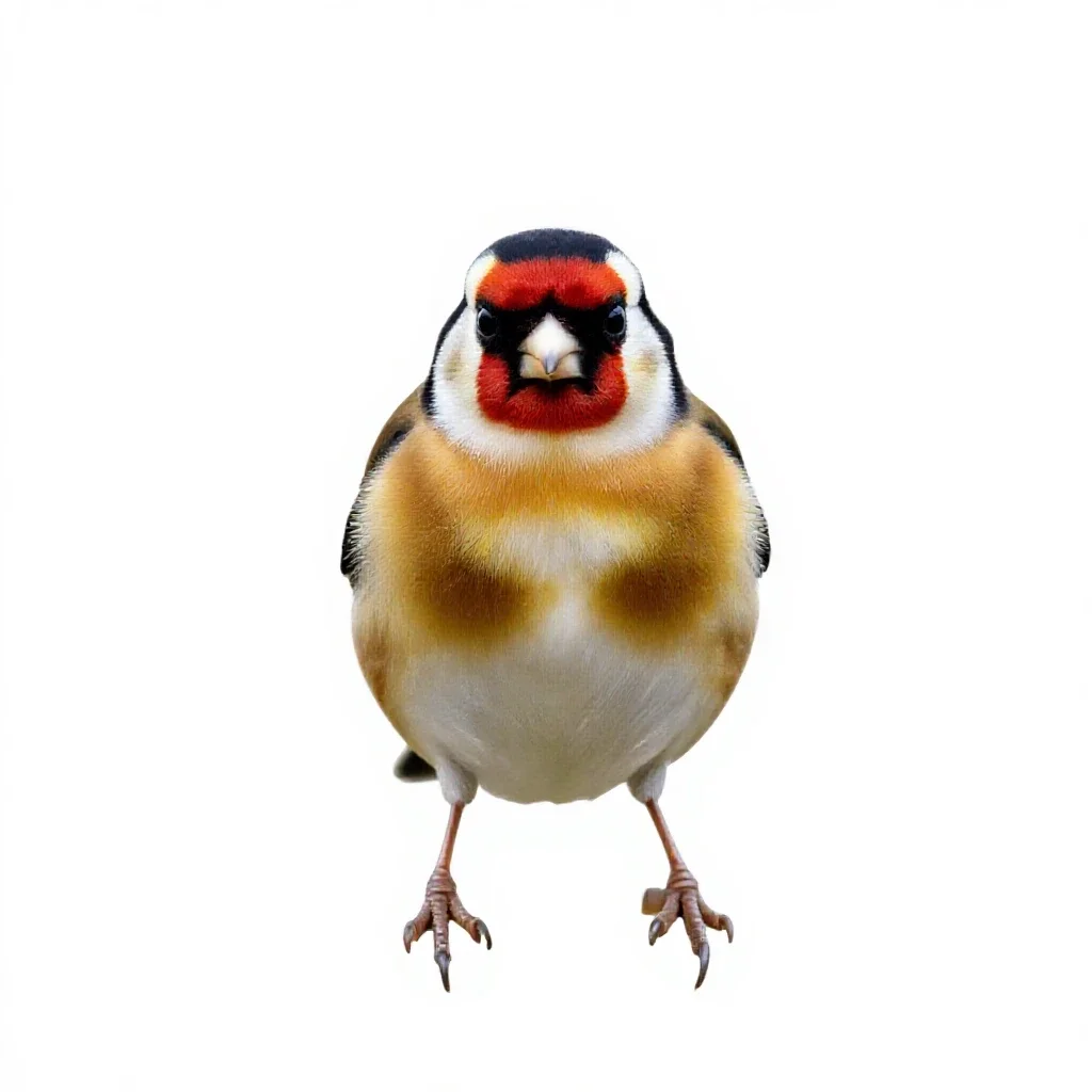 Goldfinch isolated on a white background