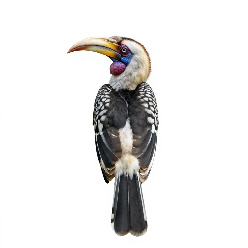 Hornbill isolated on a white background