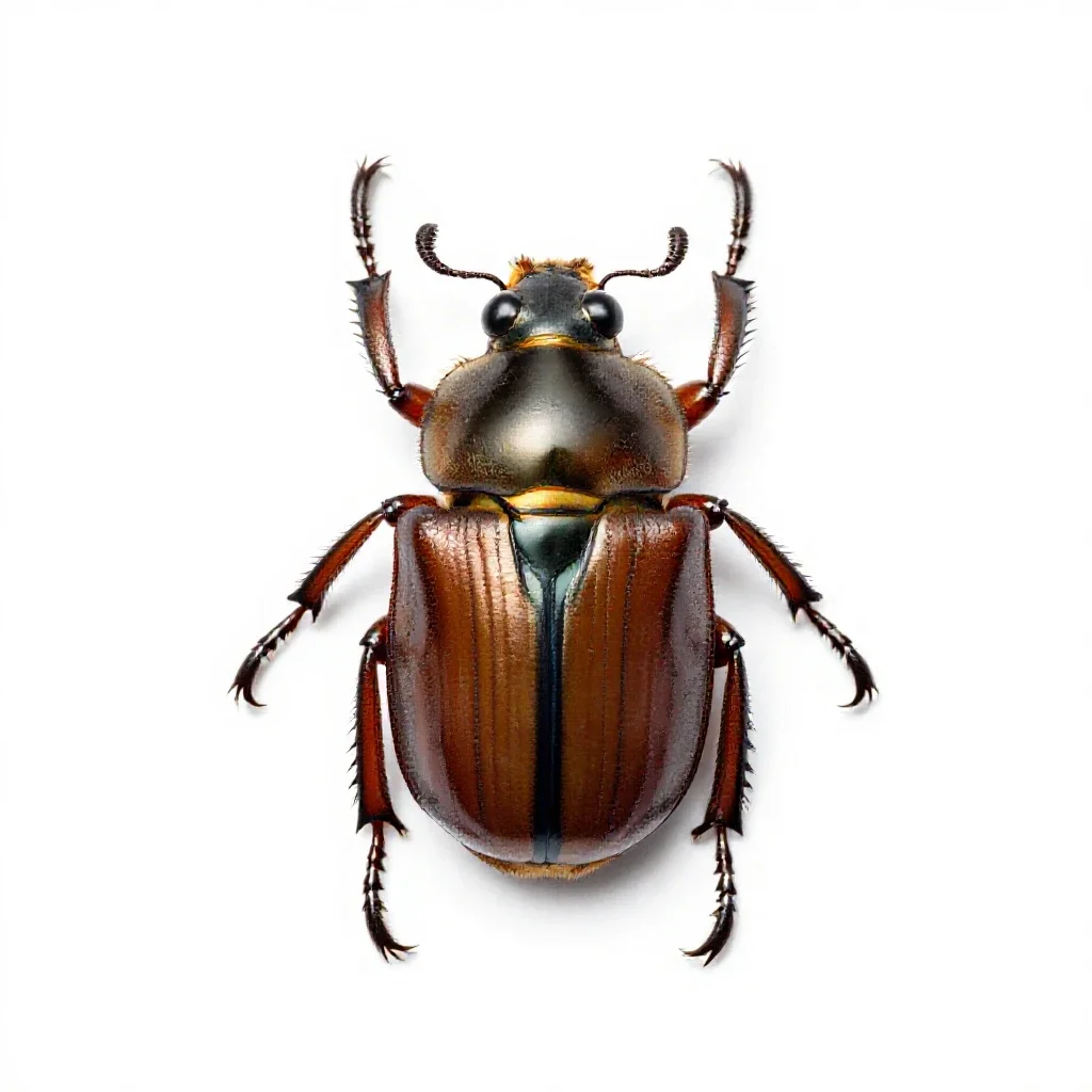 Clockwork beetle isolated on a white background