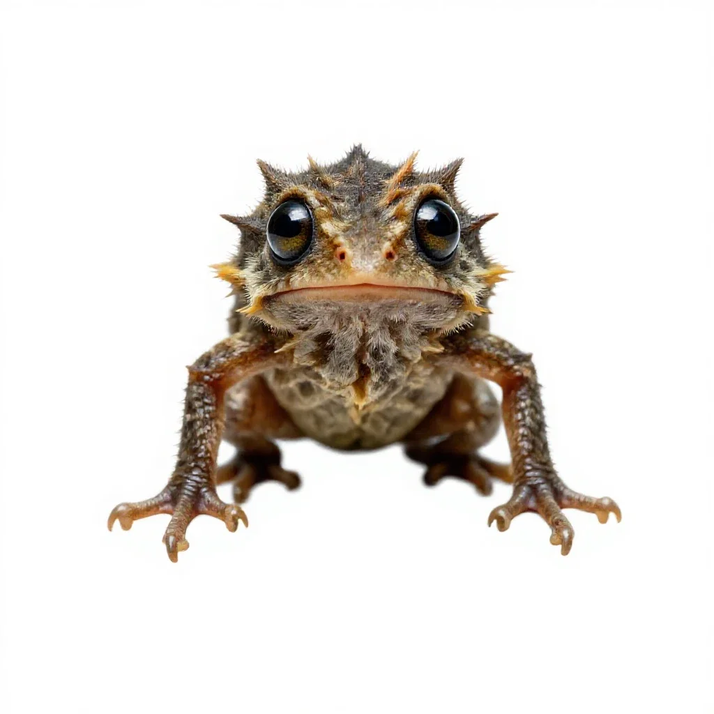 Lantern-eyed swamp wisp isolated on a white background