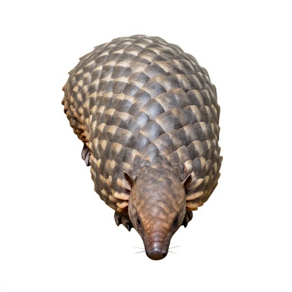 Pangolin isolated on a white background